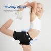 imageDIPUG Girls Athletic Shorts Ruffle High Waisted Dance Gymnastics Yoga Shorts for KidsAge 413YBlack