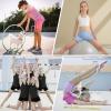 imageDIPUG Girls Athletic Shorts Ruffle High Waisted Dance Gymnastics Yoga Shorts for KidsAge 413YCoral Red
