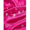 imageDIPUG Girls Pajamas Silk Pajama Set Satin Pjs for Kids Comfortable Nights SleepwearHot Pink