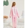imageDIPUG Girls Pajamas Silk Pajama Set Satin Pjs for Kids Comfortable Nights SleepwearPink