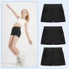 imageDIPUG Girls Volleyball Shorts 3 Pack with Pockets Kids High Waist Biker Shorts for Dance Yoga Cheer GymnasticsBlackblackblack