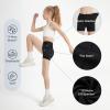 imageDIPUG Girls Volleyball Shorts 3 Pack with Pockets Kids High Waist Biker Shorts for Dance Yoga Cheer GymnasticsBlackblackblack