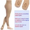 imageDIPUG 123 Pairs Girls Convertible Ballet TightsSoft Transition Dance TightToddlerKidsSuntan  3 Pack