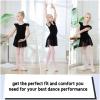 imageDIPUG Ballet Leotards for Girls Ballet Leotard with Skirt Toddler Dance Leotards Flutter Sleeve and CrissCross BackBlackpink