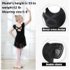 imageDIPUG Ballet Leotards for Girls Ballet Leotard with Skirt Toddler Dance Leotards Flutter Sleeve and CrissCross BackBlackpink