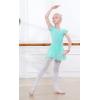 imageDIPUG Ballet Leotards for Girls Ballet Leotard with Skirt Toddler Dance Leotards Flutter Sleeve and CrissCross BackGreen