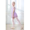 imageDIPUG Ballet Leotards for Girls Ballet Leotard with Skirt Toddler Dance Leotards Flutter Sleeve and CrissCross BackLilac