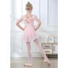 imageDIPUG Ballet Leotards for Girls Ballet Leotard with Skirt Toddler Dance Leotards Flutter Sleeve and CrissCross BackPink