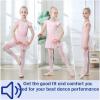 imageDIPUG Ballet Leotards for Girls Ballet Leotard with Skirt Toddler Dance Leotards Flutter Sleeve and CrissCross BackPinkpurple