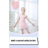 imageDIPUG Ballet Leotards for Girls Ballet Leotard with Skirt Toddler Dance Leotards Flutter Sleeve and CrissCross BackPinkpurple