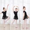 imageDIPUG Ballet Leotards for Girls Toddler Dance Leotard with Removable Skirt ComboBlackshort Sleeve
