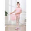 imageDIPUG Ballet Leotards for Girls Toddler Dance Leotard with Removable Skirt ComboPinkshort Sleeve
