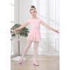 imageDIPUG Ballet Leotards for Girls Toddler Dance Leotard with Removable Skirt ComboPinkshort Sleeve