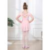 imageDIPUG Ballet Leotards for Girls Toddler Dance Leotard with Removable Skirt ComboPinkshort Sleeve