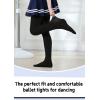 imageDIPUG Ballet Tights for Girls  Thick Soft Footed Dance Tights for Toddlers and KidsBlack  1 Pack