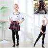 imageDIPUG Ballet Tights for Girls  Thick Soft Footed Dance Tights for Toddlers and KidsBlack  1 Pack
