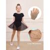 imageDIPUG Ballet Tights for Girls  Thick Soft Footed Dance Tights for Toddlers and KidsLight Suntan 1 Pack