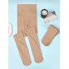 imageDIPUG Ballet Tights for Girls  Thick Soft Footed Dance Tights for Toddlers and KidsLight Suntan 2 Pack