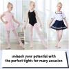 imageDIPUG Ballet Tights for Girls  Thick Soft Footed Dance Tights for Toddlers and KidsPink  2 Pack