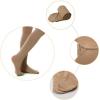 imageDIPUG Ballet Tights for Girls  Thick Soft Footed Dance Tights for Toddlers and KidsSuntan  3 Pack