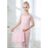 imageDIPUG Girls Ballet Leotards with Removable Skirt Toddler Hollow Back Dance Dress ComboPinkcamisole