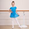 imageDIPUG Girls Ballet Leotards with Removable Skirt Toddler Hollow Back Dance Dress ComboTurquoise