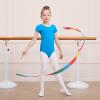 imageDIPUG Girls Ballet Leotards with Removable Skirt Toddler Hollow Back Dance Dress ComboTurquoise