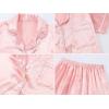 imageDIPUG Girls Pajamas Satin Pajama Set Silk Pjs Short Sleeve SleepwearPink