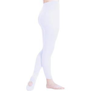 imageDIPUG 123 Pairs Girls Convertible Ballet TightsSoft Transition Dance TightToddlerKidsWhite  1 Pack