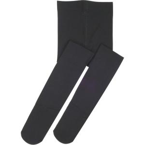 imageDIPUG Ballet Tights for Girls  Thick Soft Footed Dance Tights for Toddlers and KidsBlack  1 Pack