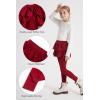 imageDIPUG 2Pack Girls Leggings School Uniform Pants with Double Layer Ruffled Hem Skirt Stylish Legging for Kids 28YearsBlack burgundy