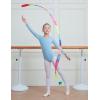 imageDIPUG Ballet Leotards for Girls Removable Skirt Shiny Toddler Dance Leotard Star Long SleeveBlue