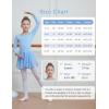 imageDIPUG Ballet Leotards for Girls Removable Skirt Shiny Toddler Dance Leotard Star Long SleeveBlue