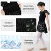 imageDIPUG Ballet Leotards for Girls with Skirt Shiny Toddler Dance Leotard ButterflyBlack