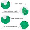 imageDIPUG Ballet Leotards for Girls with Skirt Shiny Toddler Dance Leotard ButterflyGrass Green