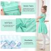 imageDIPUG Ballet Leotards for Girls with Skirt Shiny Toddler Dance Leotard ButterflyGreen