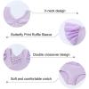imageDIPUG Ballet Leotards for Girls with Skirt Shiny Toddler Dance Leotard ButterflyPurple