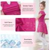 imageDIPUG Ballet Leotards for Girls with Skirt Shiny Toddler Dance Leotard ButterflyRose