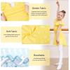 imageDIPUG Ballet Leotards for Girls with Skirt Shiny Toddler Dance Leotard ButterflyYellow