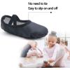 imageDIPUG Ballet Shoes for Girls Toddler Dance Slipper PU Leather Kids Ballerina ShoeBlack  Split Sole