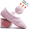 imageDIPUG Ballet Shoes for Girls Toddler Dance Slipper PU Leather Kids Ballerina ShoePink  Split Sole