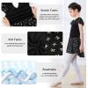 imageDIPUG Dance Leotards for Girls Shiny Dresses Ballet Leotard BowBlack