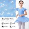 imageDIPUG Dance Leotards for Girls Shiny Dresses Ballet Leotard BowBlue
