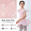 imageDIPUG Dance Leotards for Girls Shiny Dresses Ballet Leotard BowPink