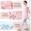 imageDIPUG Dance Leotards for Girls Shiny Dresses Ballet Leotard BowPink