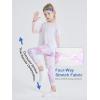 imageDIPUG Girls Athletic Leggings with Pockets for Stretchy Pants Running Gym Dance Yoga and SportsMarble Colorful