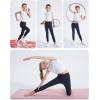 imageDIPUG Girls Athletic Leggings with Pockets for Stretchy Pants Running Gym Dance Yoga and SportsNavy