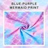 imageDIPUG Girls Ballet Leotards Toddler Shiny Dance Leotard Dresses with Ruffle SleevePurple Mermaid