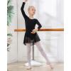imageDIPUG Girls Dance Dress Long Sleeve Ballet Leotards Toddler Dance OutfitBlacklong Sleeve