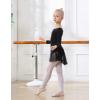 imageDIPUG Girls Dance Dress Long Sleeve Ballet Leotards Toddler Dance OutfitBlacklong Sleeve